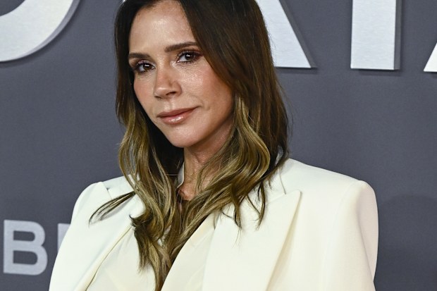 LONDON, ENGLAND - OCTOBER 08: Victoria Beckham attends the "Victoria Beckham" World Premiere at the Curzon Mayfair on October 08, 2025 in London, England. (Photo by Gareth Cattermole/Getty Images)