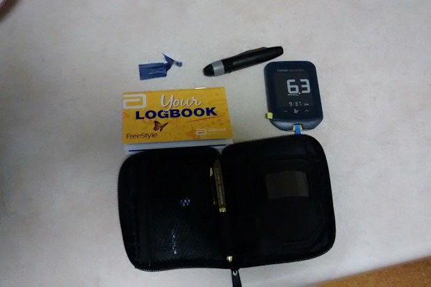 Melody Tan's diabetes kit she had to carry during her pregnancy.