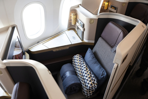 etihad Boeing 787-9 business class
