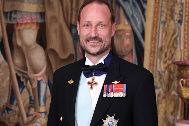 STOCKHOLM, SWEDEN - APRIL 30: Crown Prince Haakon of Norway attends the gala dinner during the 80th Birthday celebrations of King Carl XVI Gustaf of Sweden at Royal Palace on April 30, 2026 in Stockholm, Sweden.  (Photo by Michael Campanella/Getty Images)
