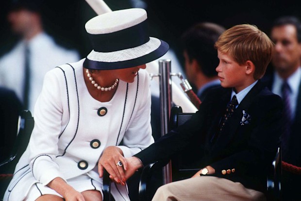 Princess Diana and Prince Harry in 1995