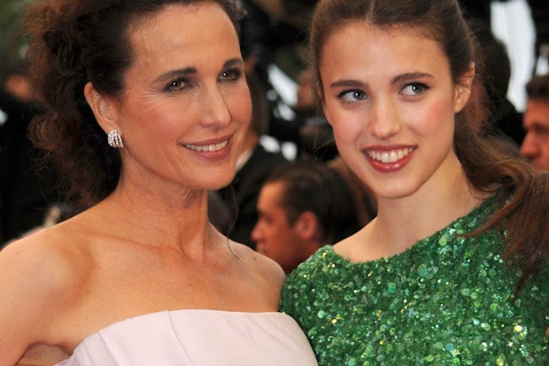 Andie MacDowell, daughter Margaret Qualley, Cannes Film Festival, red carpet