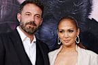 Jennifer Lopez and Ben Affleck arrive for the premiere of "The Mother" in 2023.