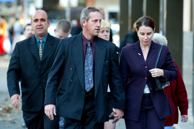 Craig Folbigg leaves Darlinghurst Courts in 2003 with his then fiance Helen.