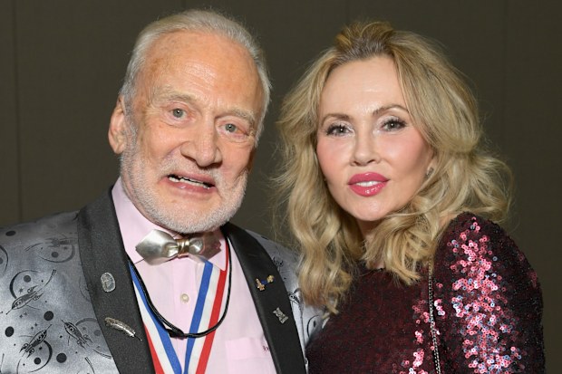 Buzz Aldrin and Anca Faur 