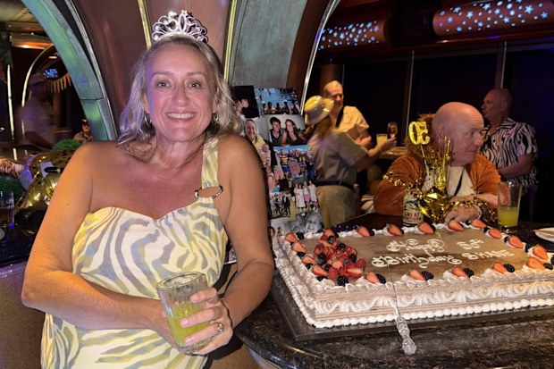 Shane gathered more than 70 people for her birthday holiday.
