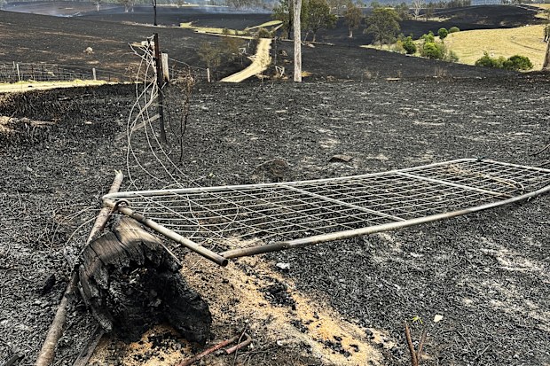 A family have been left "at breaking point" after their farm was devastated by a bushfire for the second time.Dairy farmers and parents of three Richelle and Bryon Jackson's property was wrecked  in the Black Summer bushfires of 2019-20.