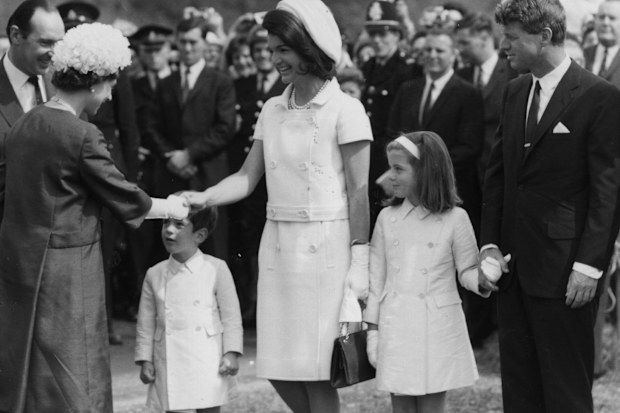Jacqueline Kennedy, John F. Kennedy Jr. and Caroline Kennedy