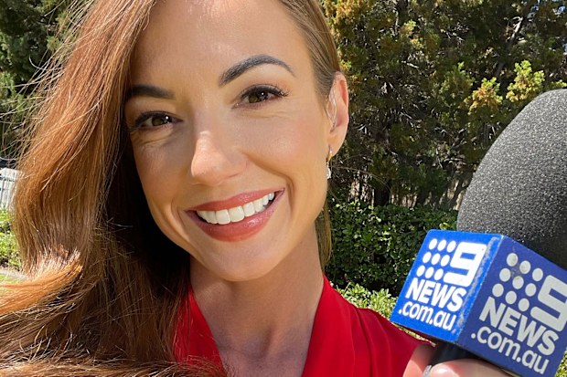 Nine reporter Brittany Hoskins.
