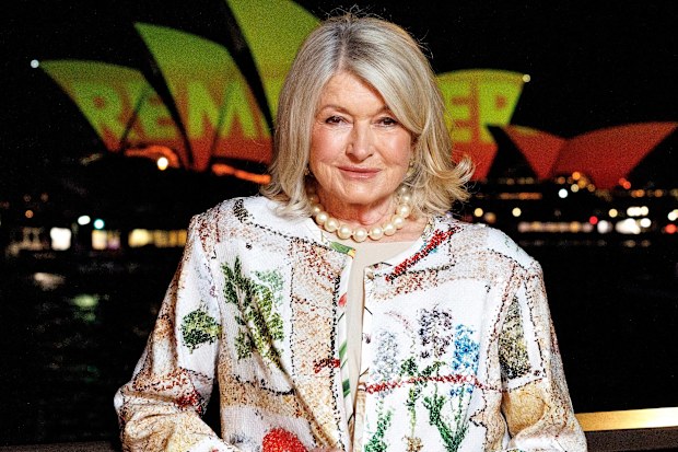 SYDNEY, AUSTRALIA - MAY 28: Martha Stewart poses in front of the Sydney Opera House on May 28, 2025 in Sydney, Australia. Martha Stewart will take the stage for, In Conversation with Martha Stewart, as part of the Vivid Sydney 2025. (Photo by Brendon Thorne/Getty Images)