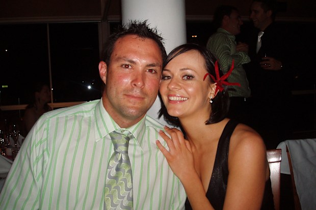 Cath Rushbrooke with husband Paul when they were young.