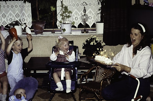 family photo 90's birthday party