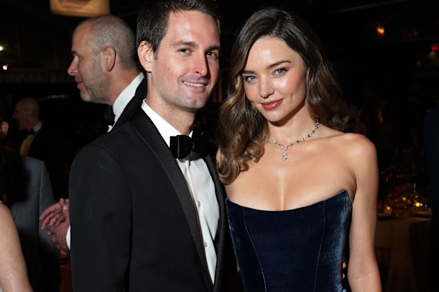 Evan Spiegel and Miranda Kerr