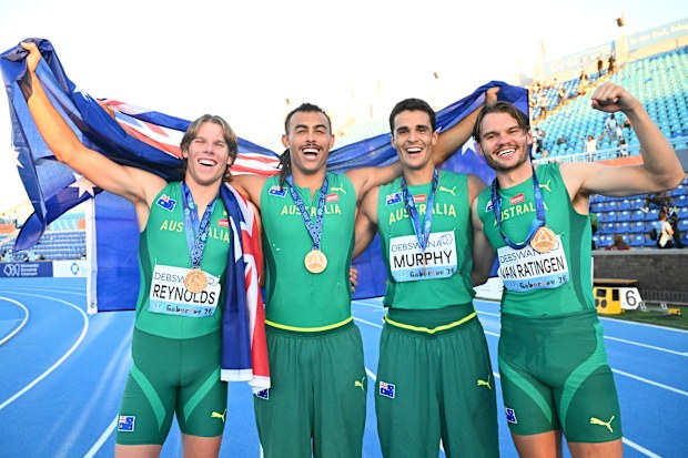 Thomas Reynolds, Reece Hoplder, Aidan Murphy and Luke van Ratingen.