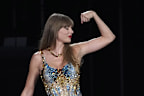 Taylor Swift performs during "The Eras Tour," Monday, Aug. 7, 2023, at SoFi Stadium in Los Angeles. (AP Photo/Chris Pizzello)