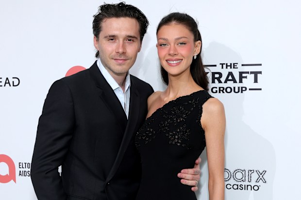 Brooklyn Peltz Beckham and Nicola Peltz Beckham at Elton John AIDS Foundation's 34th Annual Academy Awards Viewing Party on March 15, 2026.