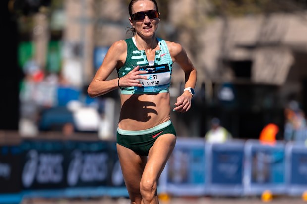 Australia's Sinead Diver taking on the Sydney Marathon.