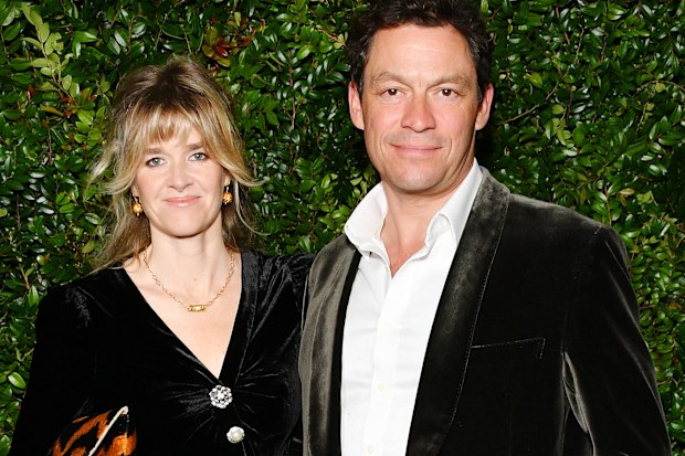 Dominic West and Catherine Fitzgerald attend Chanel And Charles Finch Pre-Oscar Awards Dinner At The Polo Lounge in Beverly Hills on February 23, 2019 in Beverly Hills, California. 