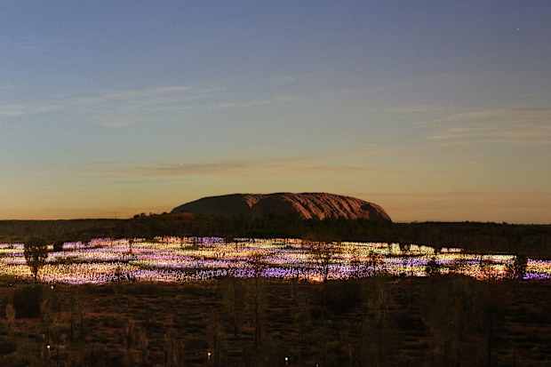 uluru field of light marks 10 years