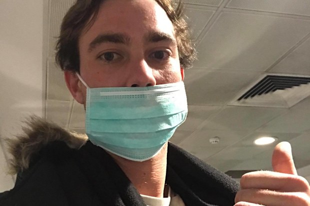 Braiden Farrer is one of 400 Australians in forced isolation at the Hilton.