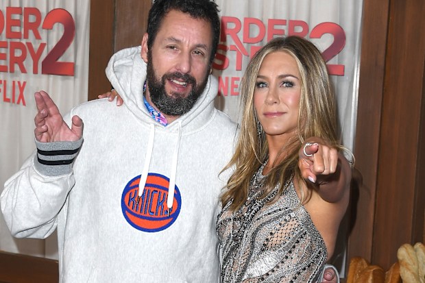 Adam Sandler and Jennifer Aniston 