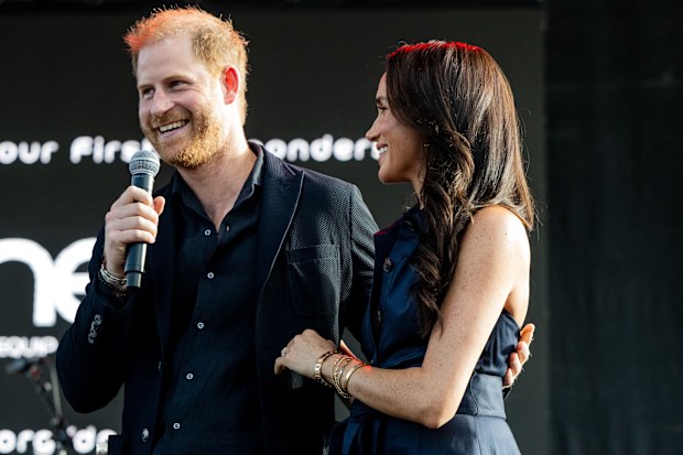 Prince Harry, Duke of Sussex, and Meghan Markle, Duchess of Sussex attend the One805LIVE! 2025 concert on September 20, 2025 in Carpinteria, California. 