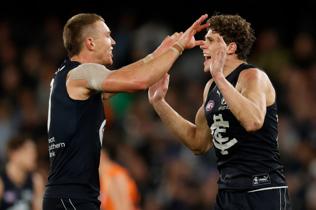 Patrick Cripps will continue to lead Carlton, with Charlie Curnow the new addition to the group.
