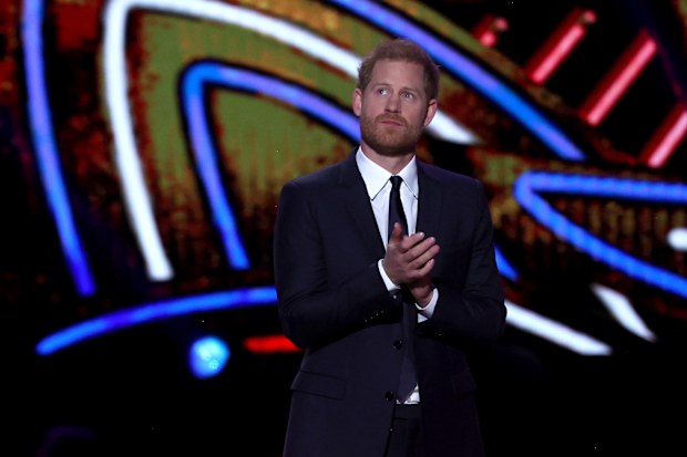 Prince Harry, Duke of Sussex presents the Walter Payton Man of the Year Award at the 13th Annual NFL Honors.