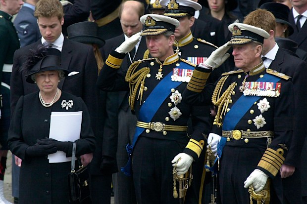 The Royal Family Gather At Westminster Abbey For The Funeral Of The Queen Mother