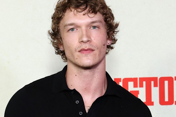 Connor Storrie attends the Los Angeles Premiere of A24's "Eddington" at DGA Theater Complex on June 26, 2025 in Los Angeles, California.