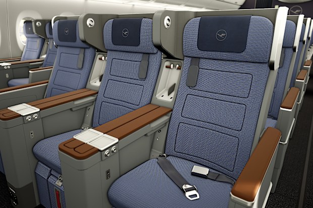 lufthansa allegis premium economy cabin