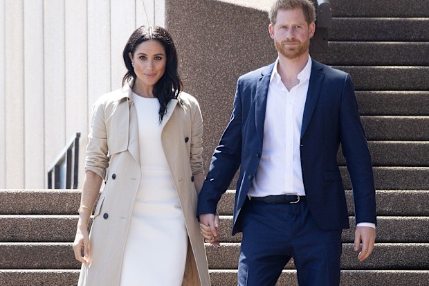Prince Harry, Duke of Sussex and Meghan, Duchess of Sussex meet and greet the public at the Sydney Opera House on October 16, 2018 in Sydney, Australia. 