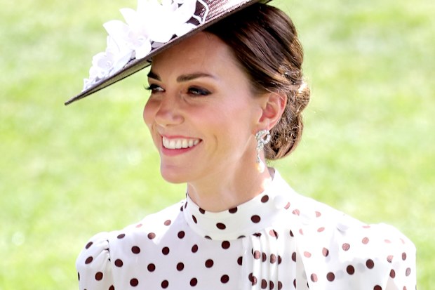 Catherine, Duchess of Cambridge in the parade ring during Royal Ascot 2022 at Ascot Racecourse on June 17, 2022 in Ascot, England. (Photo by Chris Jackson/Getty Images)