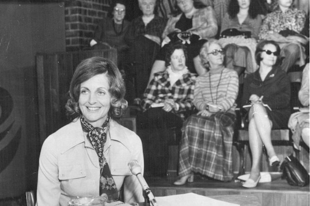 Caroline Jones chairs a debate between six women on aspects of the women's movement recorded, in Brisbane before an all-female audience.