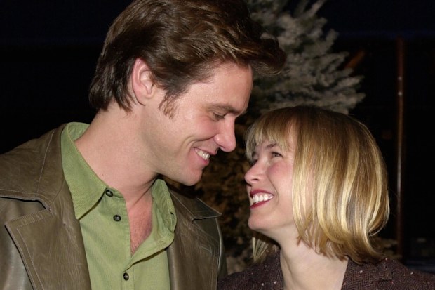 Jim Carrey and Renee Zellweger in November 2000.