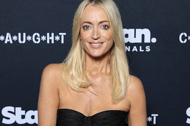 SYDNEY, AUSTRALIA - SEPTEMBER 27: Jackie 'O' Henderson attends the global premiere of C*A*U*G*H*T at Sydney Opera House on September 27, 2023 in Sydney, Australia. (Photo by Brendon Thorne/Getty Images)