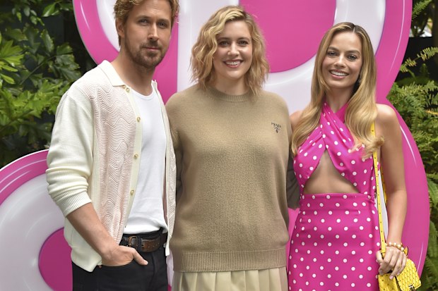 Margot Robbie, Ryan Gosling and Greta Gerwig