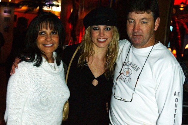 Britney Spears with her parents Lynne and Jamie in 2001.