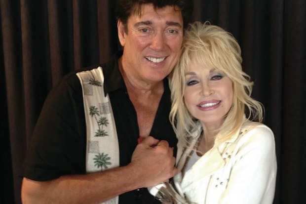 Ronnie McDowell with country superstar Dolly Parton