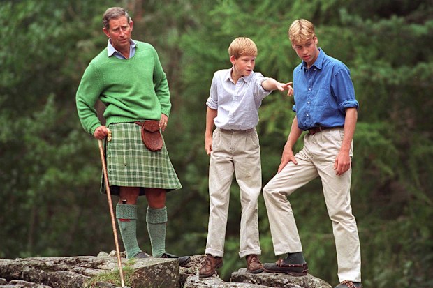 Prince Charles With Prince William And Prince Harry 