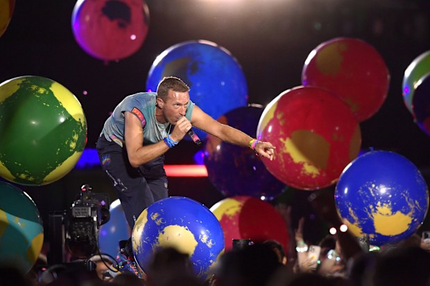 Coldplay performs in Melbourne