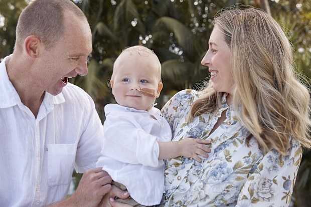 The Kelly family with baby Noah.