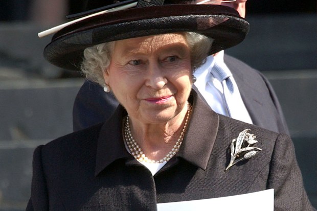 Britain's Queen Elizabeth II attends a memorial service to commemorate victims of the September 11 attacks in 2001 outside St. Paul's Cathedral in London, England.