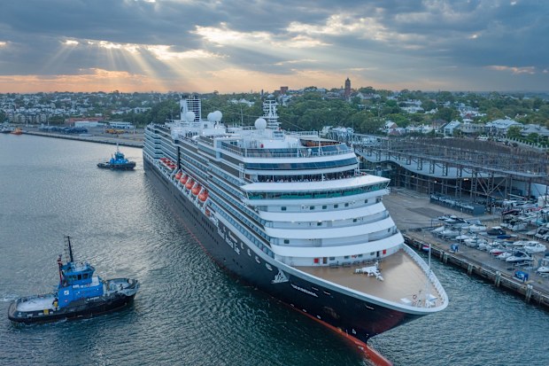 Cruise ship at White Bay Cruise Terminal - Credit: Port Authority of NSW (2)
