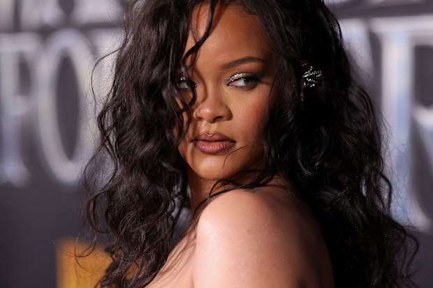 Rihanna attends the Black Panther: Wakanda Forever World Premiere at the El Capitan Theatre in Hollywood, California on October 26, 2022. 