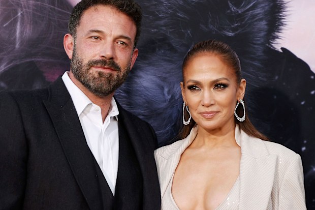 Jennifer Lopez and Ben Affleck arrive for the premiere of "The Mother" in 2023.