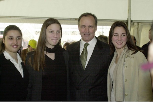 Paul Keating and his daughters (from left to right) Caroline,  Alexandra and Katherine in 2000.