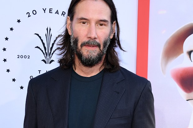 Keanu Reeves attends a special screening of Warner Bros. "DC League of Super Pets" at AMC The Grove 14 on July 13, 2022