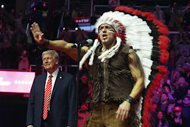 Donald Trump rally in pictures: President Donald Trump hosts MAGA rally ...