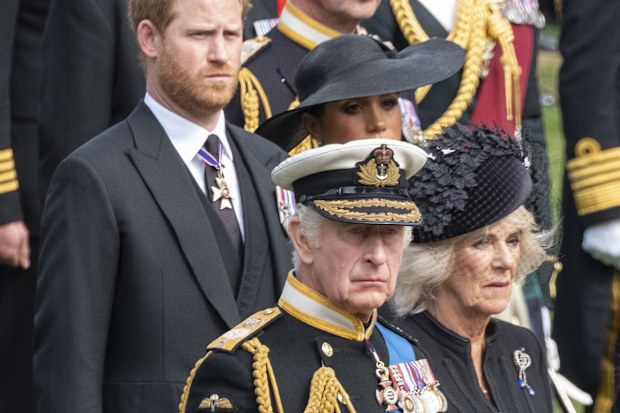 prince harry queen funeral